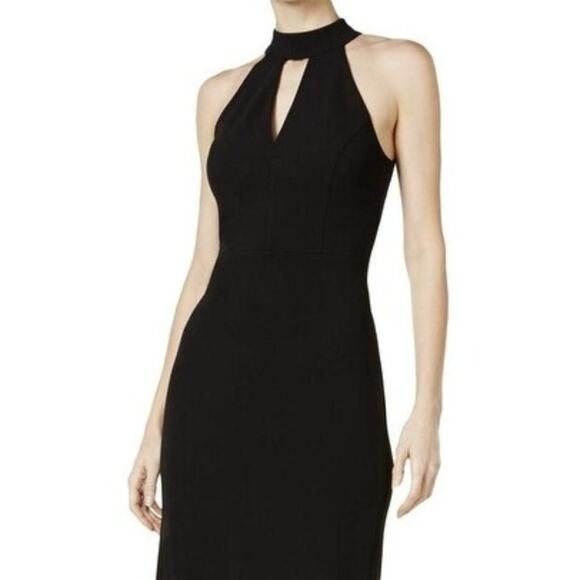 Calvin Klein Womens Keyhole Mock Neck Gown Dress Size 12 - Picture 5 of 6